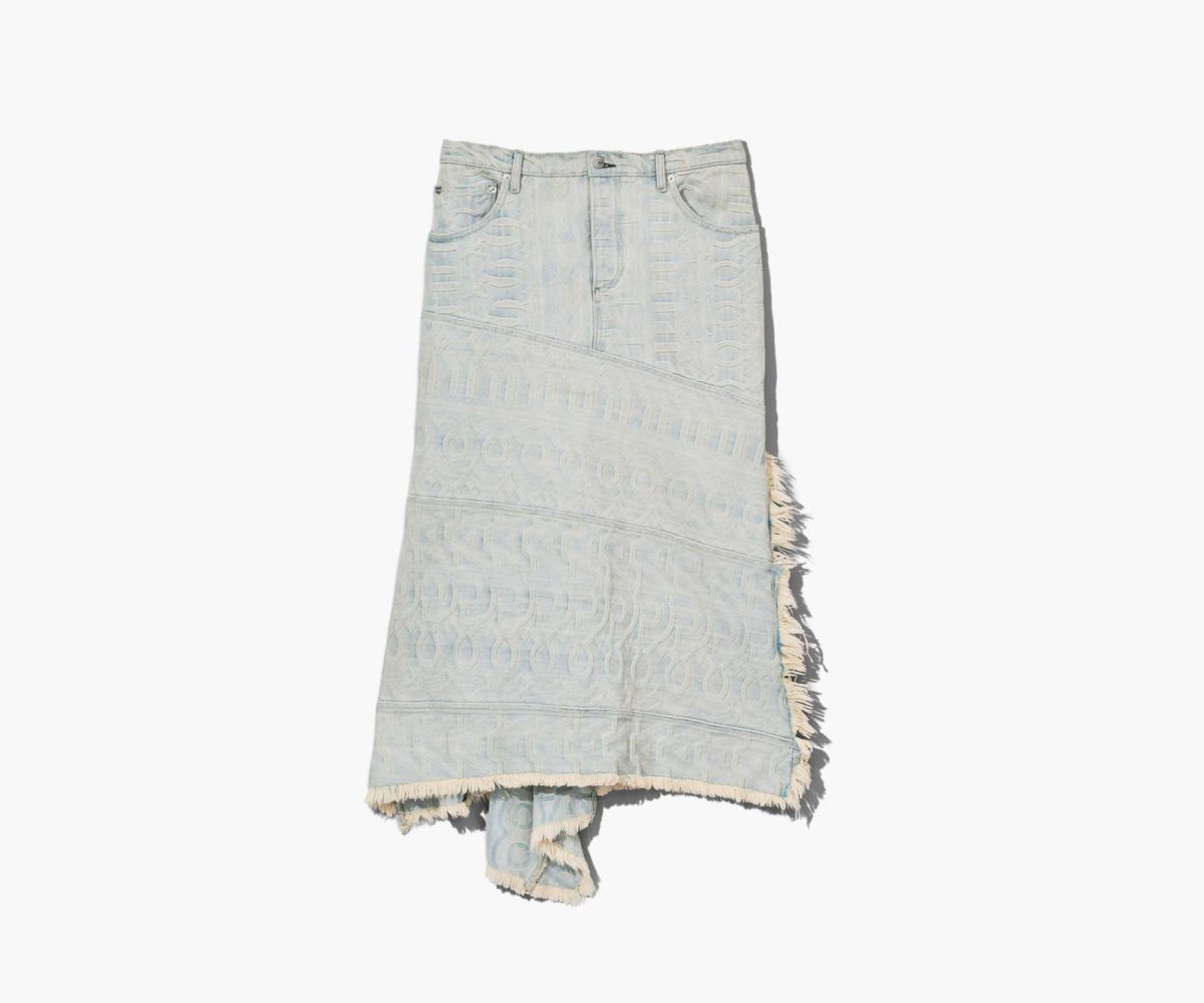 Marc Jacobs Monogram Denim Skirt Ice Blue | DGA-729036