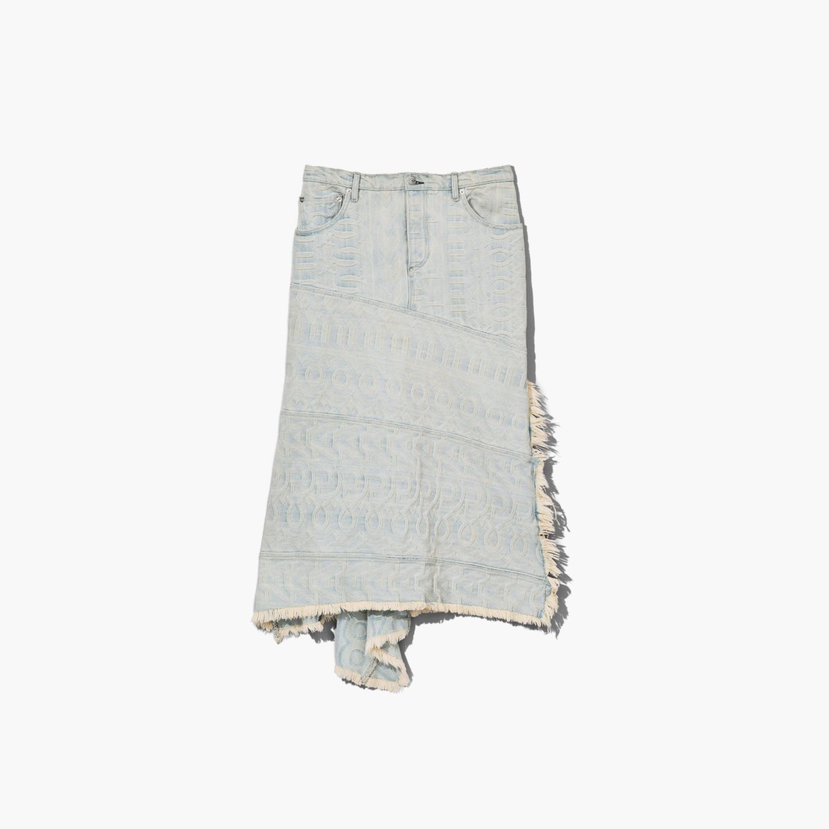 Marc Jacobs Monogram Denim Skirt Ice Blue | DGA-729036