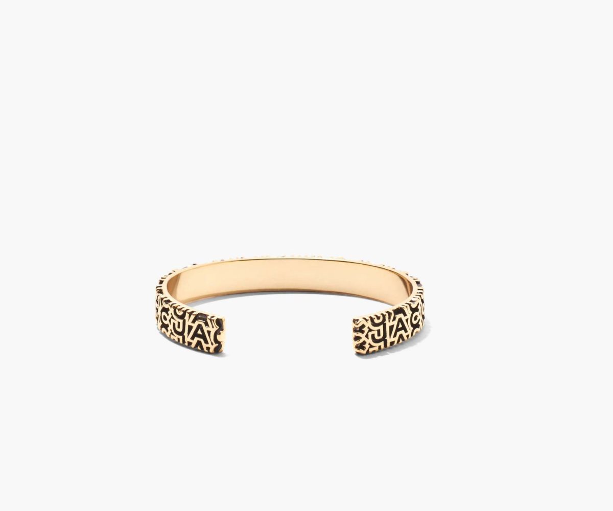 Marc Jacobs Monogram Engraved Bracelet Aged Gold | WMK-502918