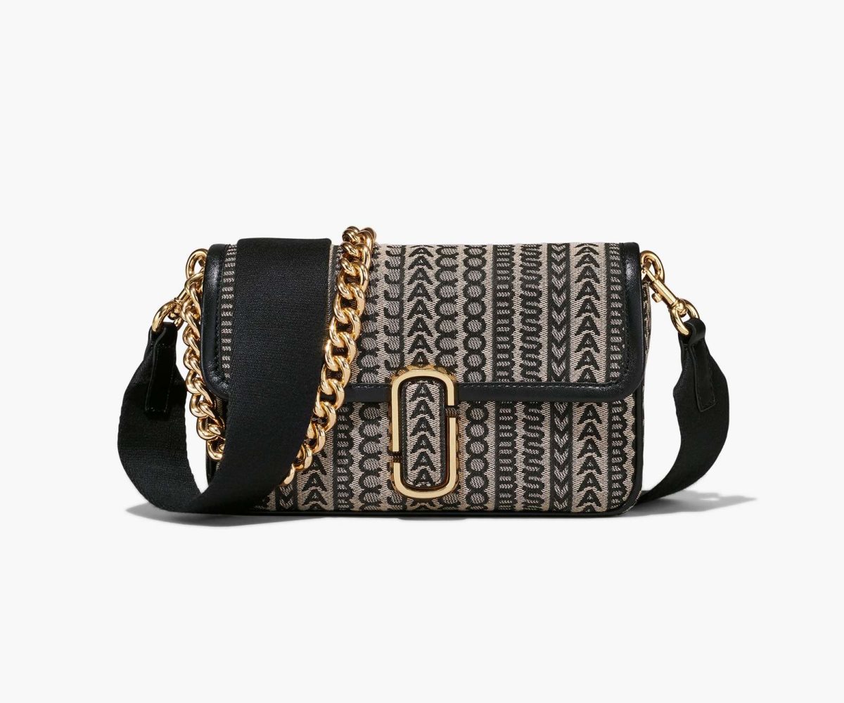 Marc Jacobs Monogram J Marc Shoulder Bag Beige Multi | HUX-291586