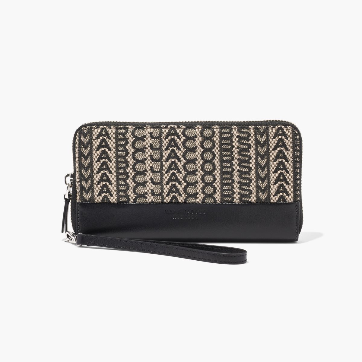 Marc Jacobs Monogram Jacquard Continental Wristlet Wallet Beige Multi | QZY-436290