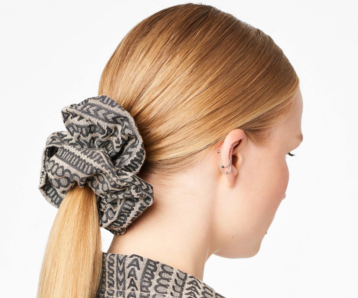 Marc Jacobs Monogram Jacquard Scrunchie Natural Jacquard | FEN-234751