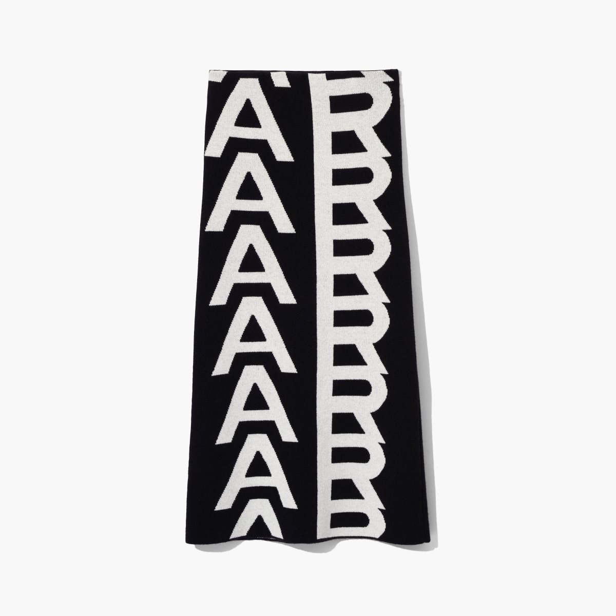 Marc Jacobs Monogram Knit Tube Skirt Black/Ivory | EDN-072684