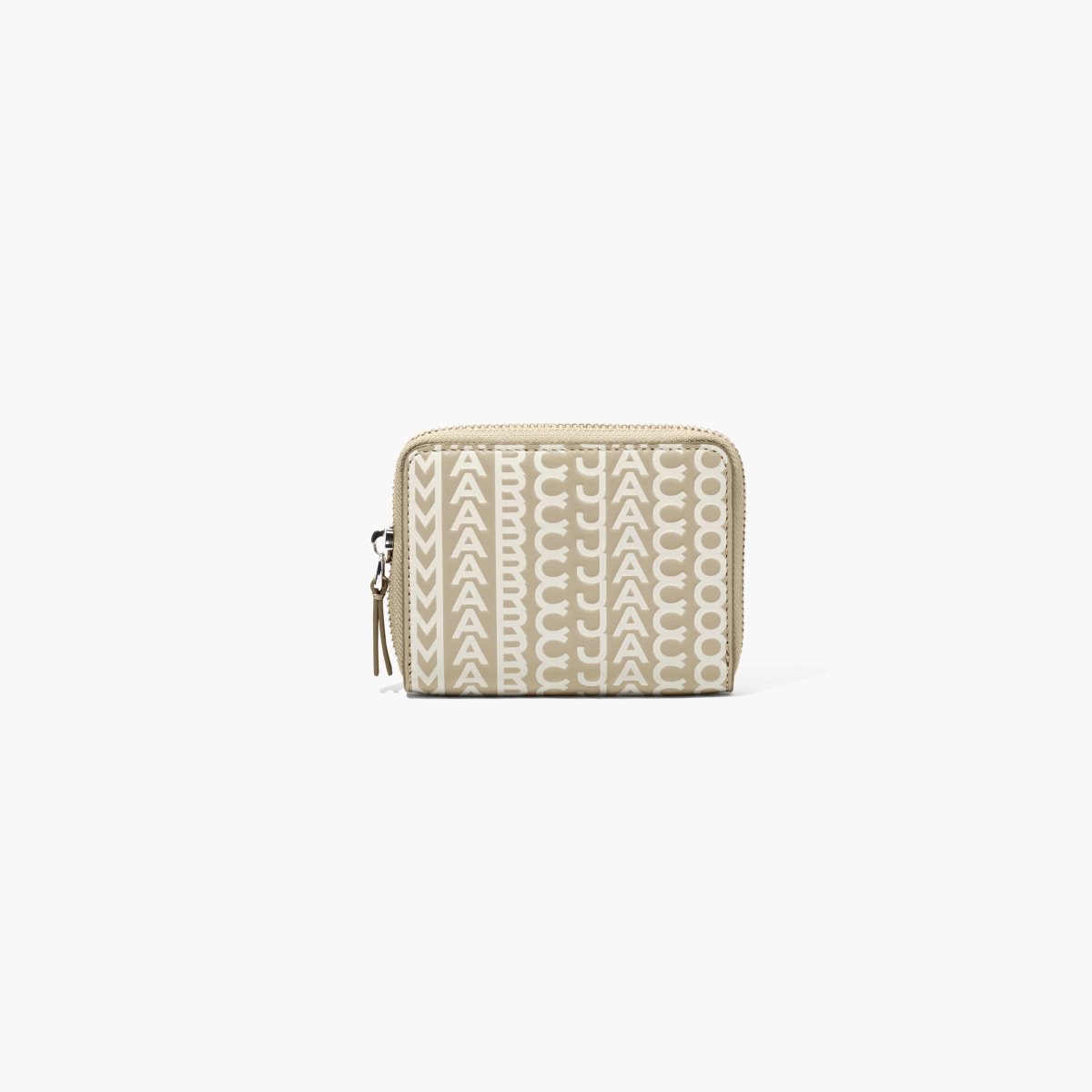 Marc Jacobs Monogram Leather Zip Around Wallet Khaki | DQX-239671