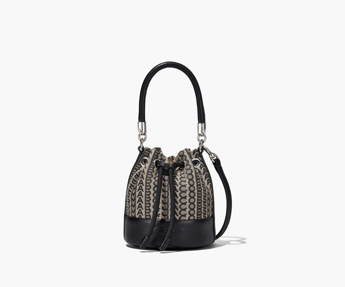 Marc Jacobs Monogram Micro Bucket Bag Beige Multi | AXZ-971823