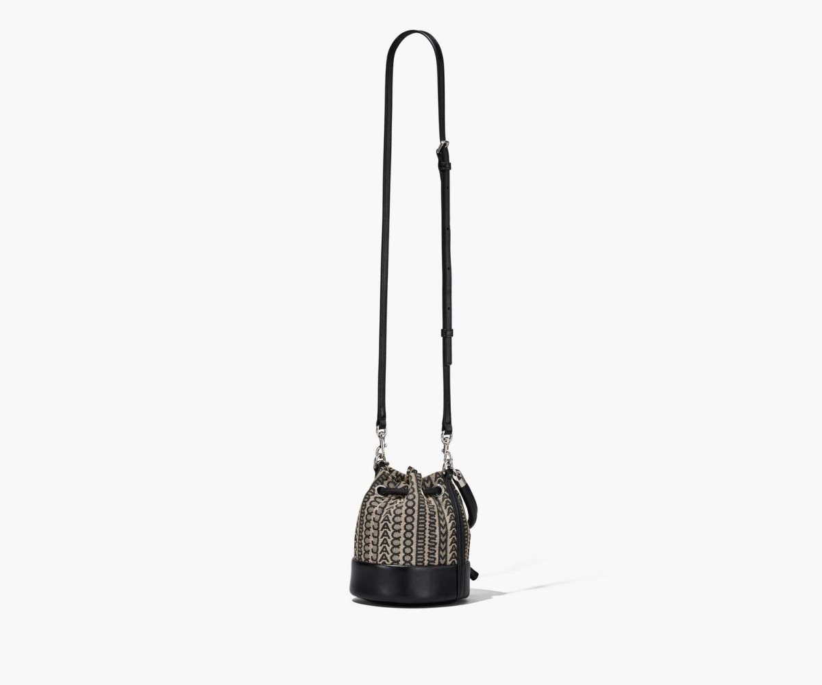 Marc Jacobs Monogram Micro Bucket Bag Beige Multi | AXZ-971823