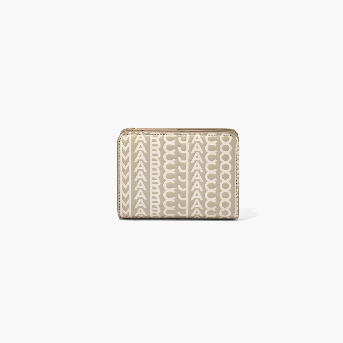 Marc Jacobs Monogram Mini Compact Wallet Khaki | FOV-095423