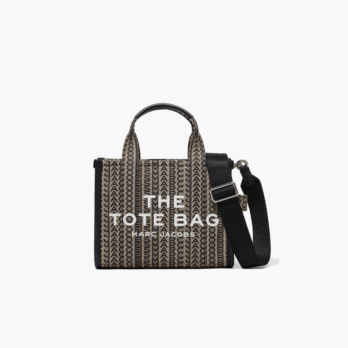 Marc Jacobs Monogram Mini Tote Bag Beige Multi | LGK-714296