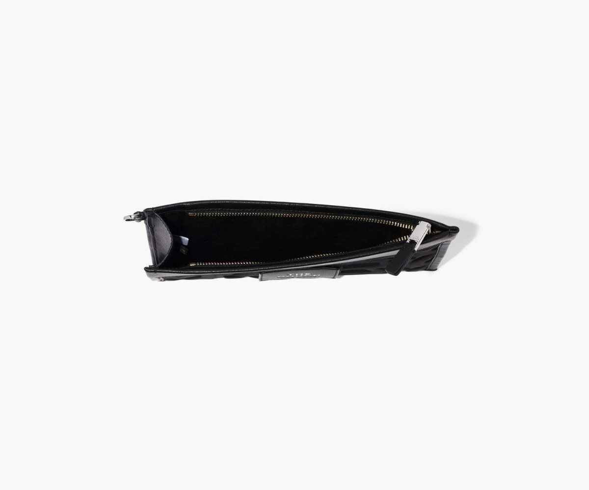 Marc Jacobs Monogram Neoprene Large Wristlet Black | DLW-630782