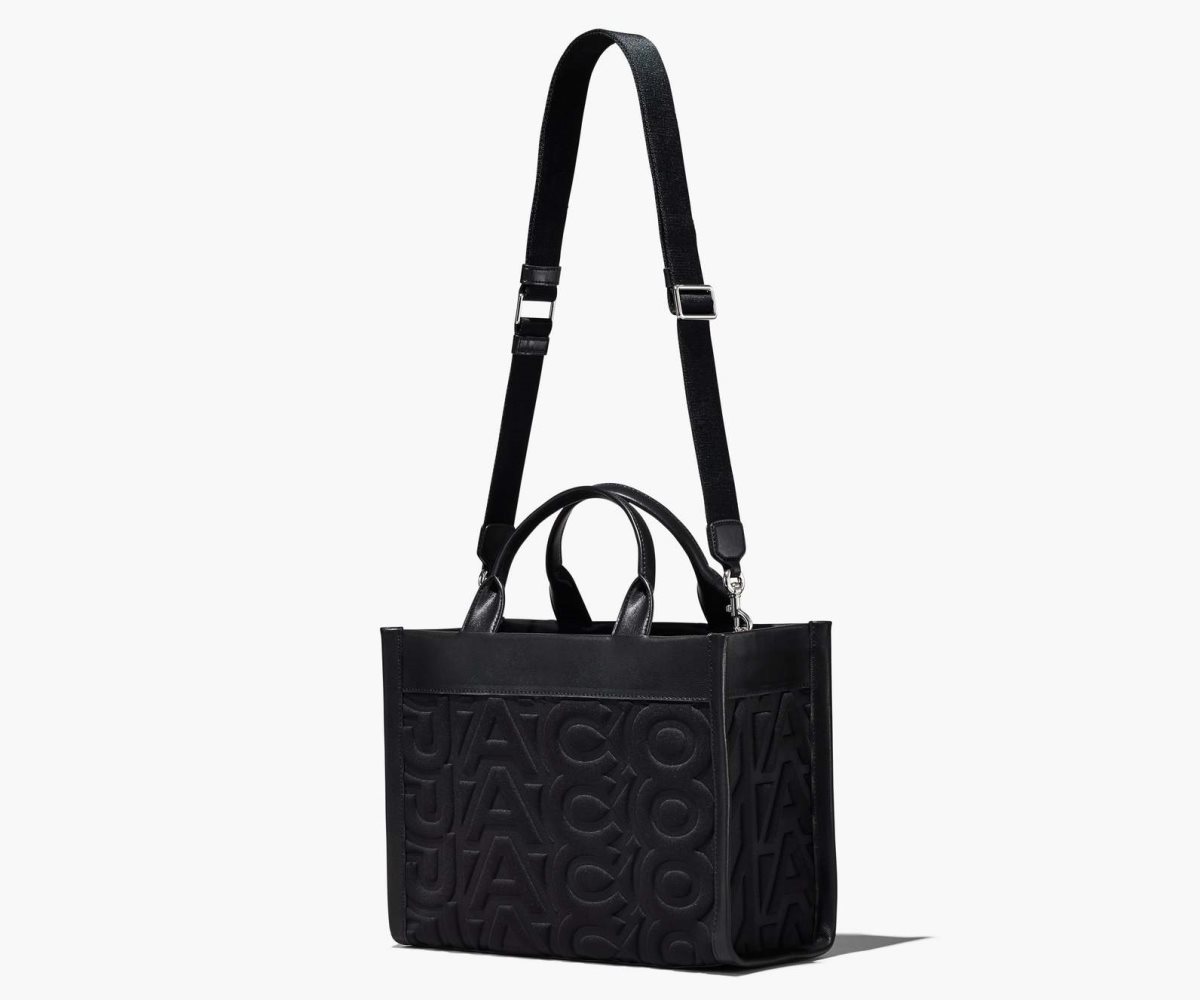 Marc Jacobs Monogram Neoprene Medium Tote Bag Black | VUS-129347