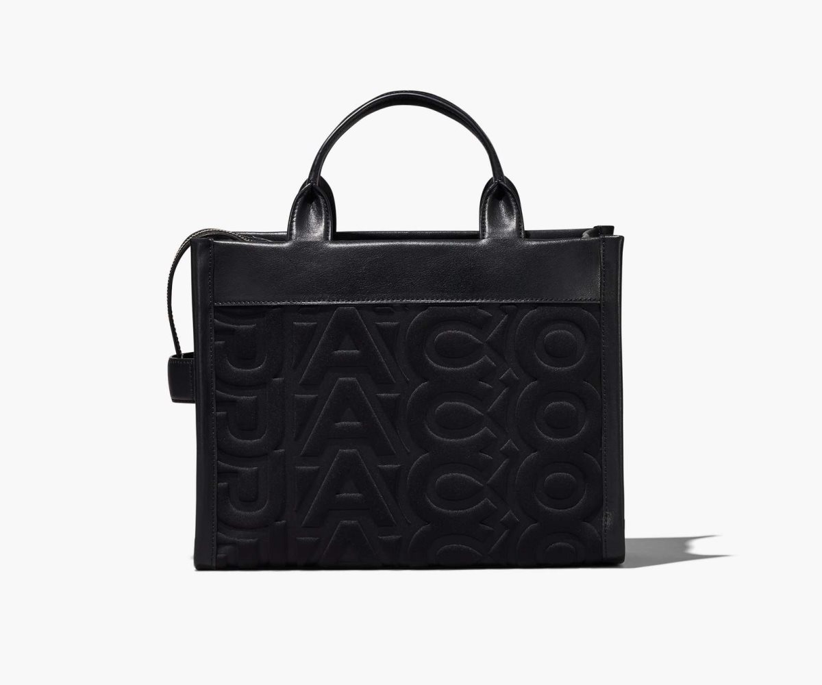 Marc Jacobs Monogram Neoprene Medium Tote Bag Black | VUS-129347