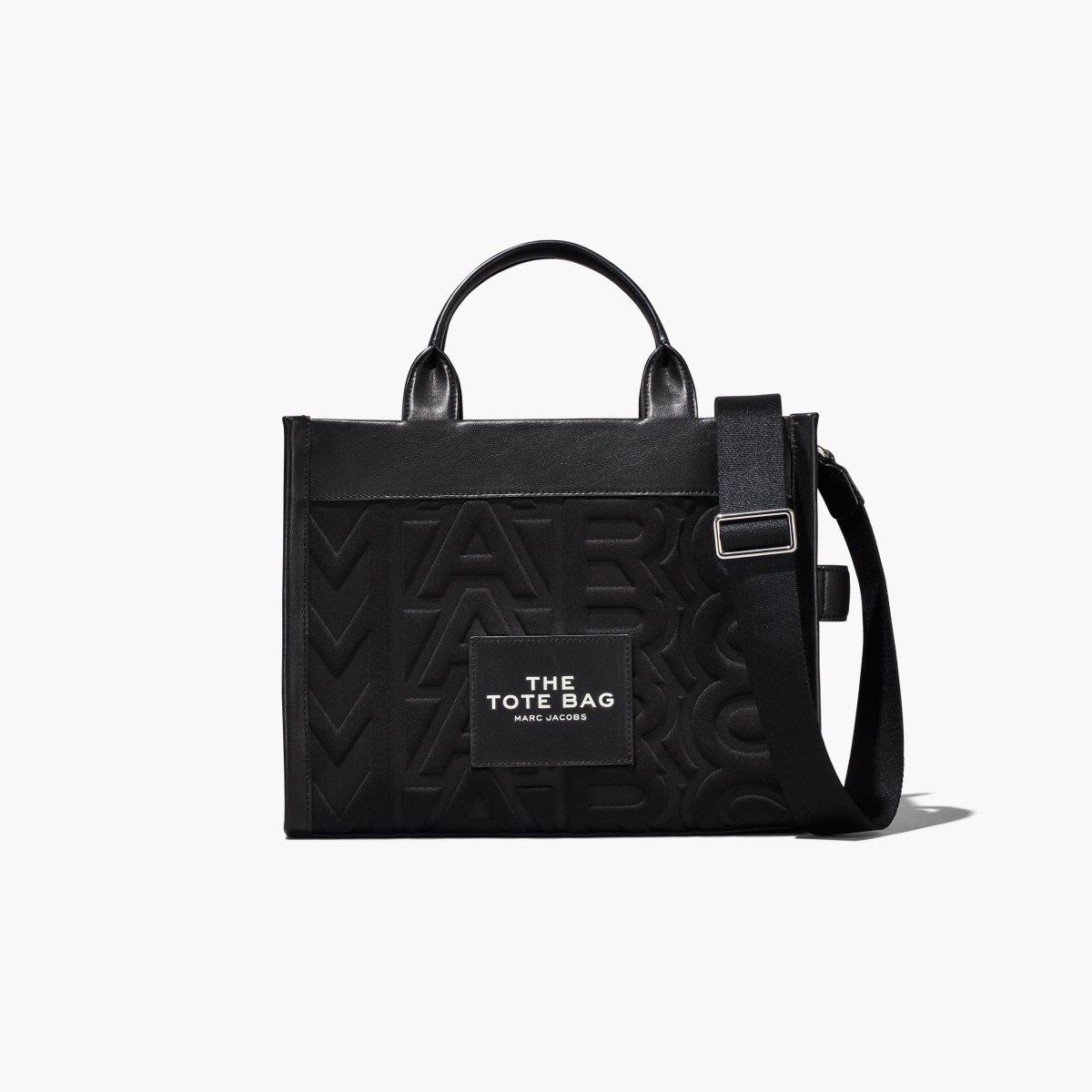 Marc Jacobs Monogram Neoprene Medium Tote Bag Black | VUS-129347