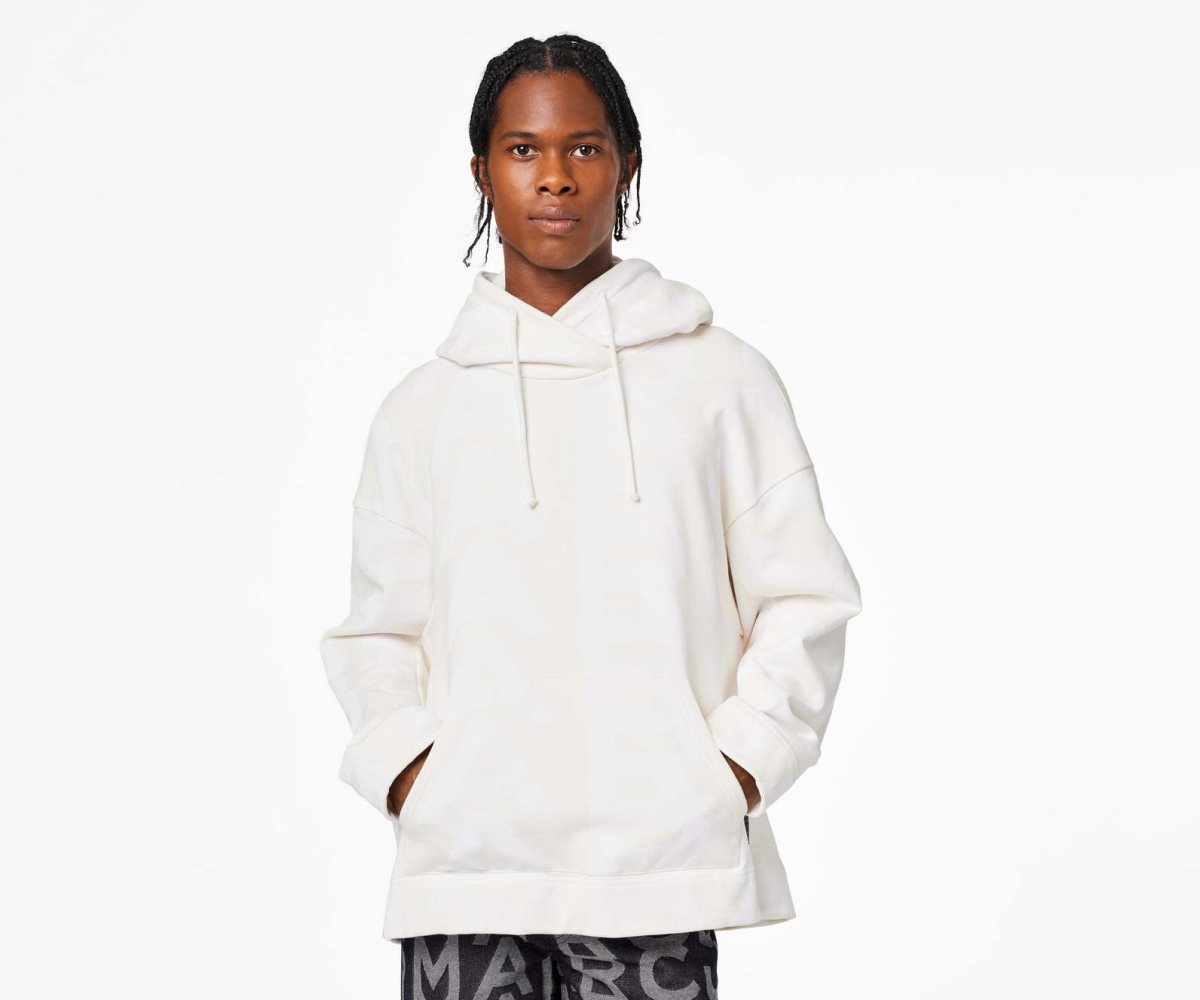 Marc Jacobs Monogram Oversized Hoodie Eggshell/Optic White | FVQ-408537