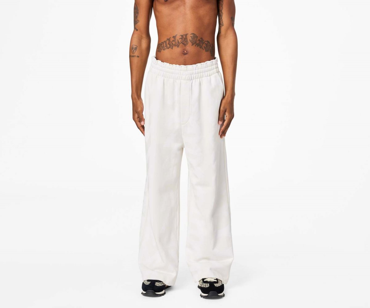 Marc Jacobs Monogram Oversized Sweatpants Eggshell/Optic White | CQM-841623