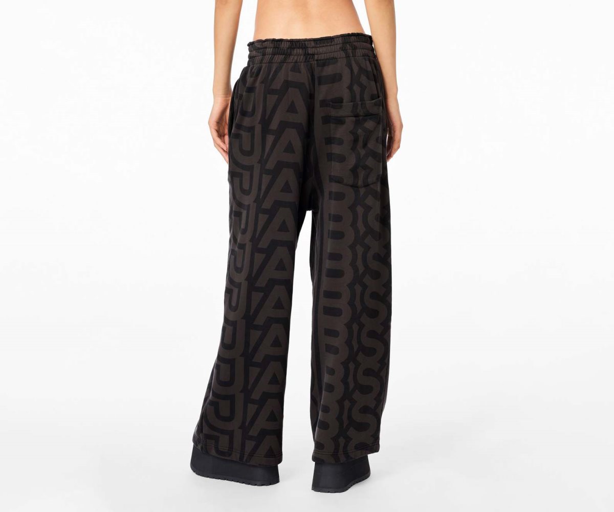 Marc Jacobs Monogram Oversized Sweatpants Black/Charcoal | UWC-320479