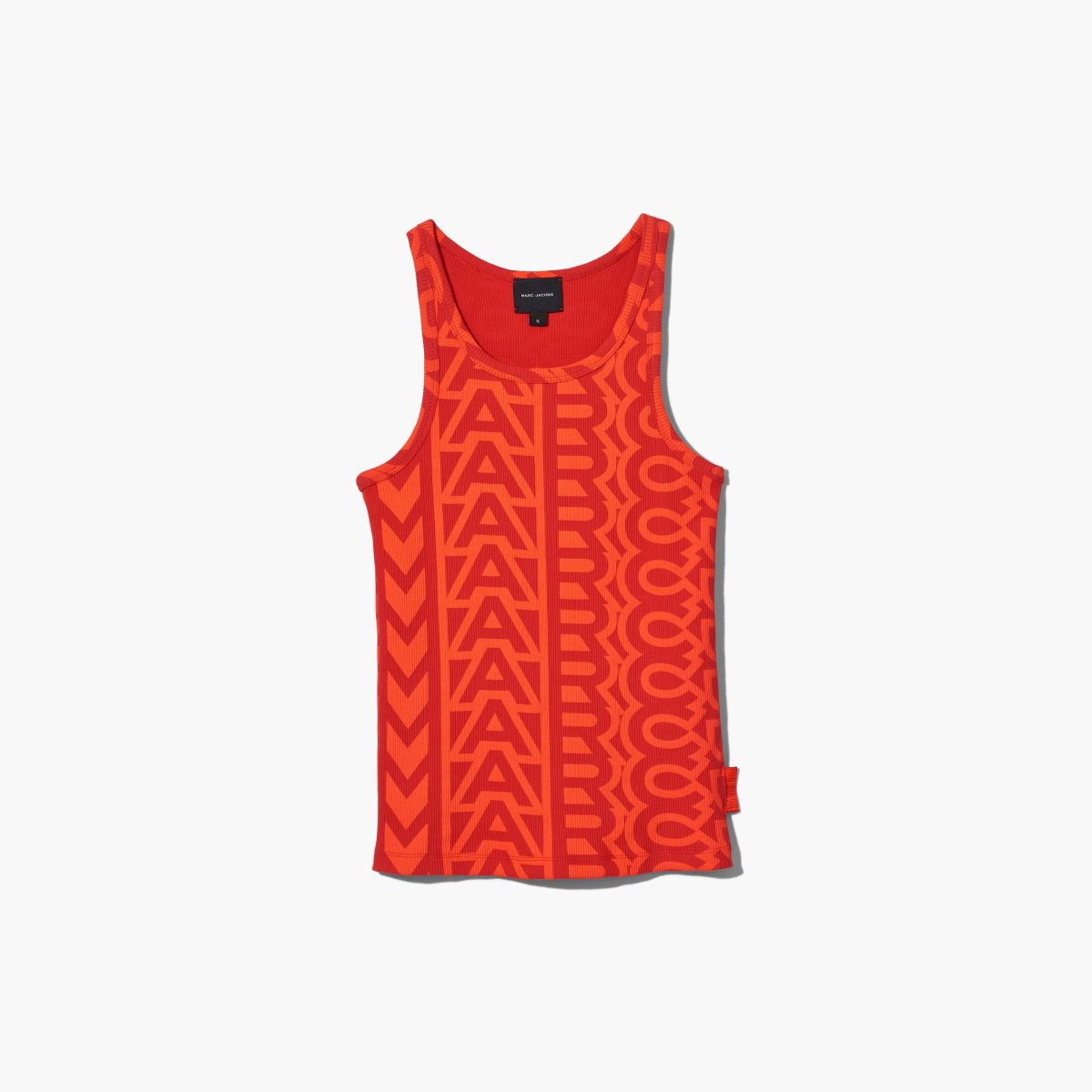 Marc Jacobs Monogram Rib Tank Electric Orange/True Red | BXC-059481