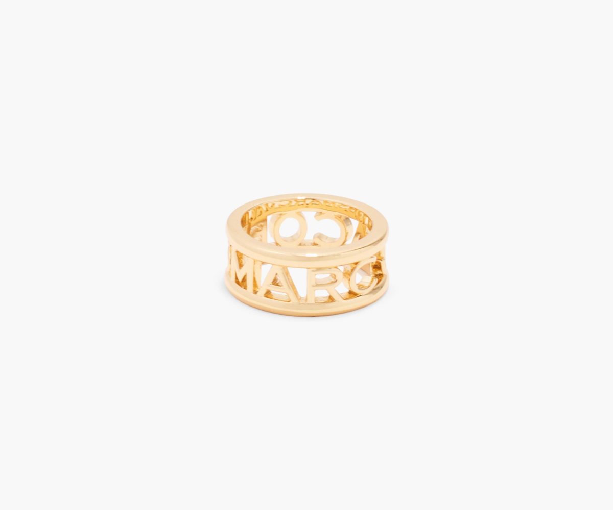 Marc Jacobs Monogram Ring Gold | PZX-268351