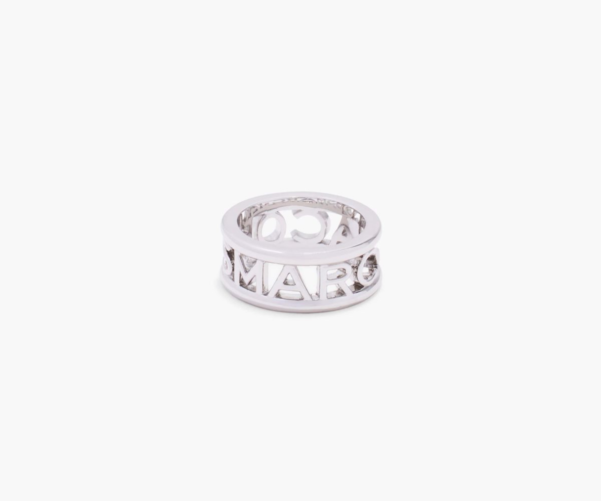 Marc Jacobs Monogram Ring Silver | QPE-082714