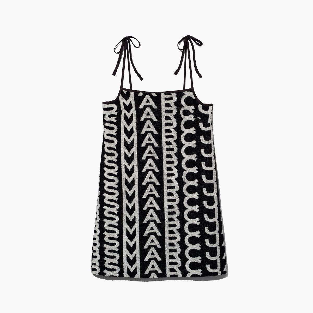 Marc Jacobs Monogram Terry Apron Dress Black/Ivory | EVQ-912604