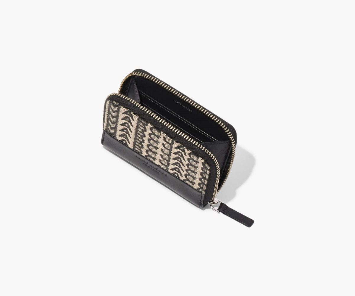 Marc Jacobs Monogram Zip Around Wallet Beige Multi | WGP-716823