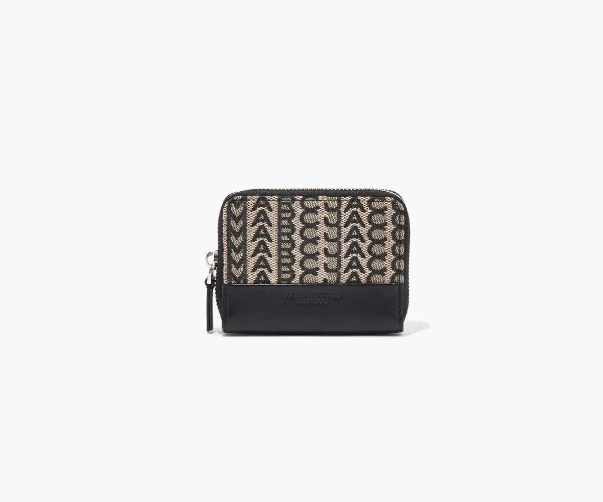 Marc Jacobs Monogram Zip Around Wallet Beige Multi | WGP-716823