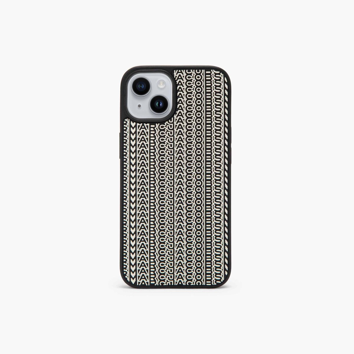 Marc Jacobs Monogram iPhone 14 3D Case Black/White | WPT-582649