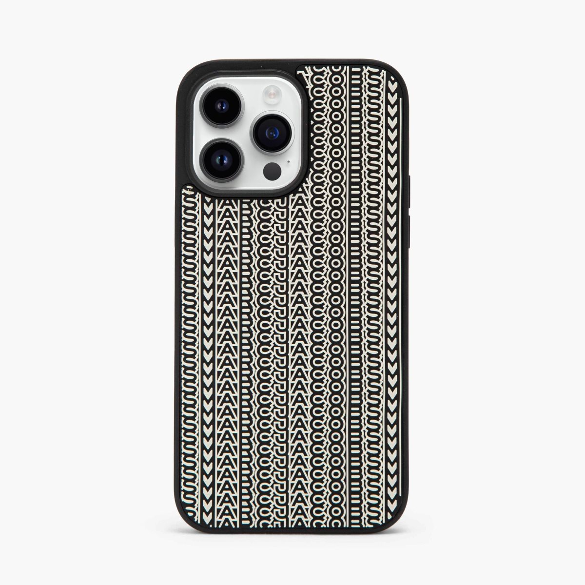 Marc Jacobs Monogram iPhone 14 Pro Max 3D Case Black/White | XAZ-249138