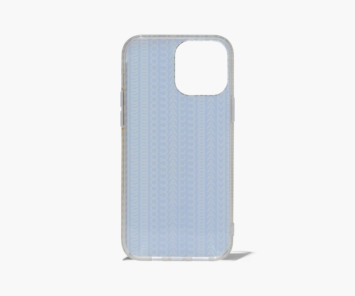 Marc Jacobs Monogram iPhone Case 14 Grey/Fluro Green | QPL-129804