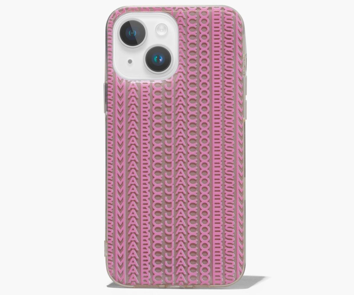 Marc Jacobs Monogram iPhone Case 14 Plus Taupe/Pink | PXU-879546