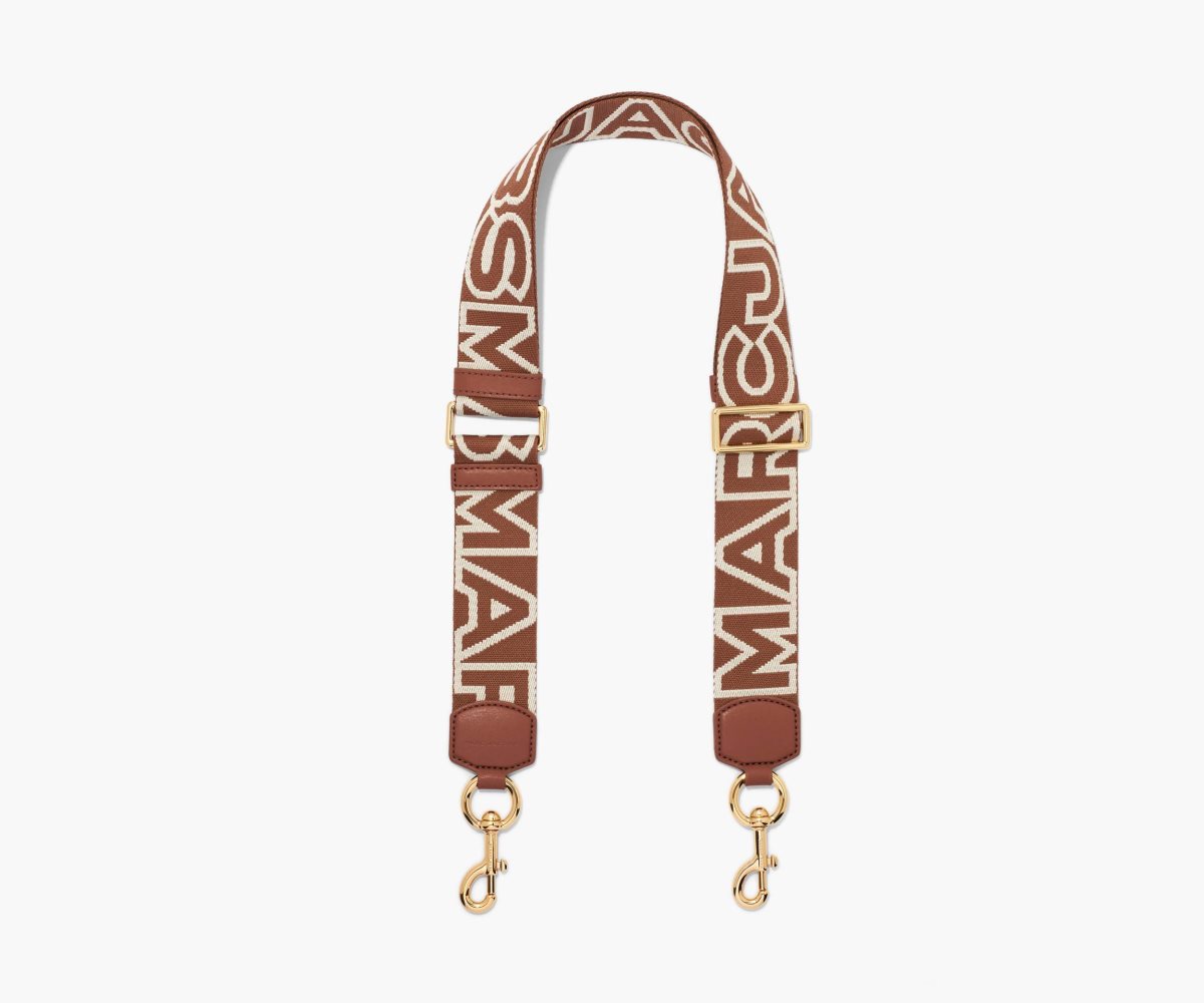 Marc Jacobs Outline Logo Webbing Strap Argan Oil Multi | QEY-541326