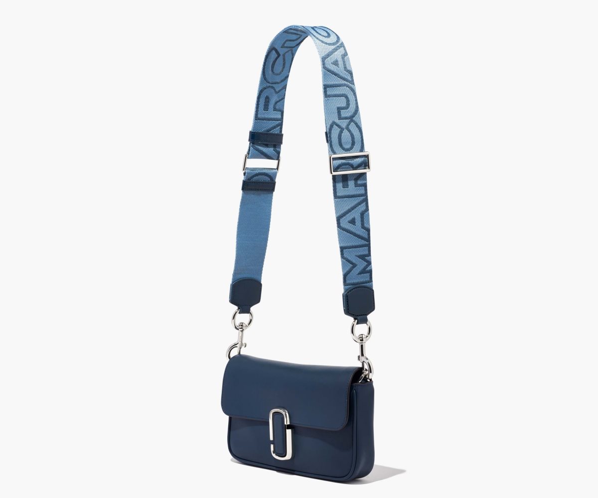 Marc Jacobs Outline Logo Webbing Strap Blue Sea Multi | BGR-863549