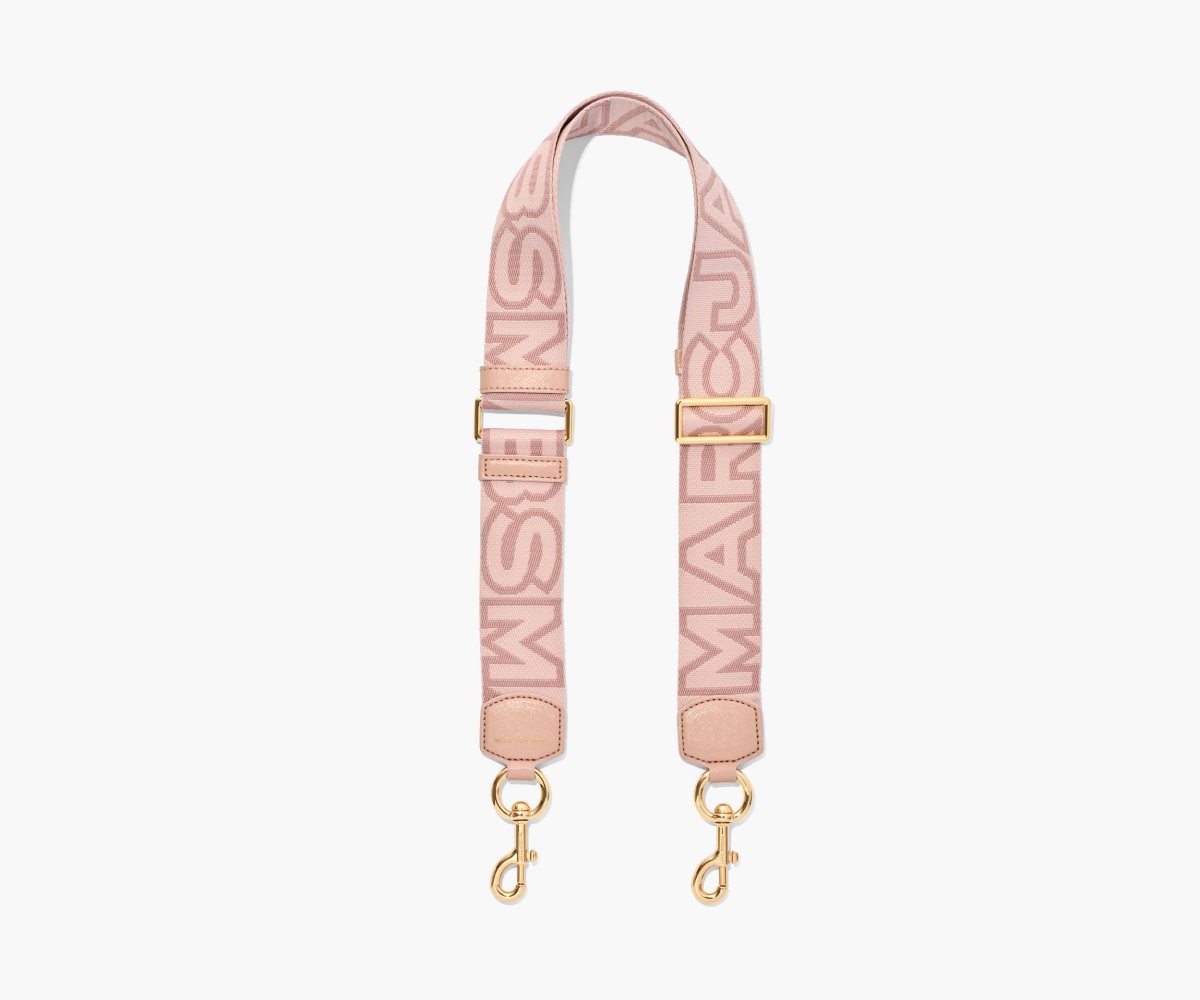 Marc Jacobs Outline Logo Webbing Strap Rose Multi | FBR-571243