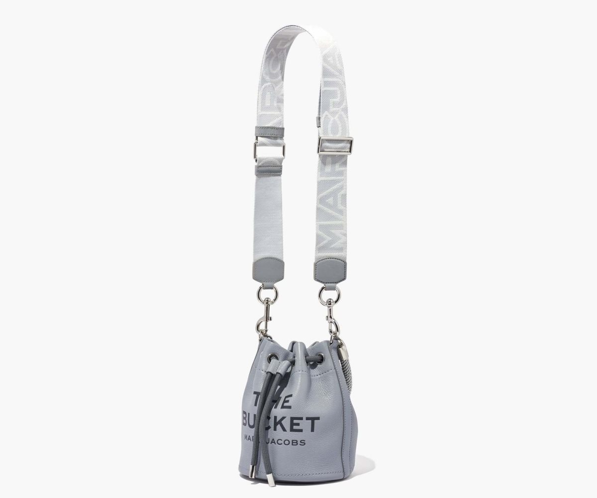 Marc Jacobs Outline Logo Webbing Strap Wolf Grey Multi | NBS-814730
