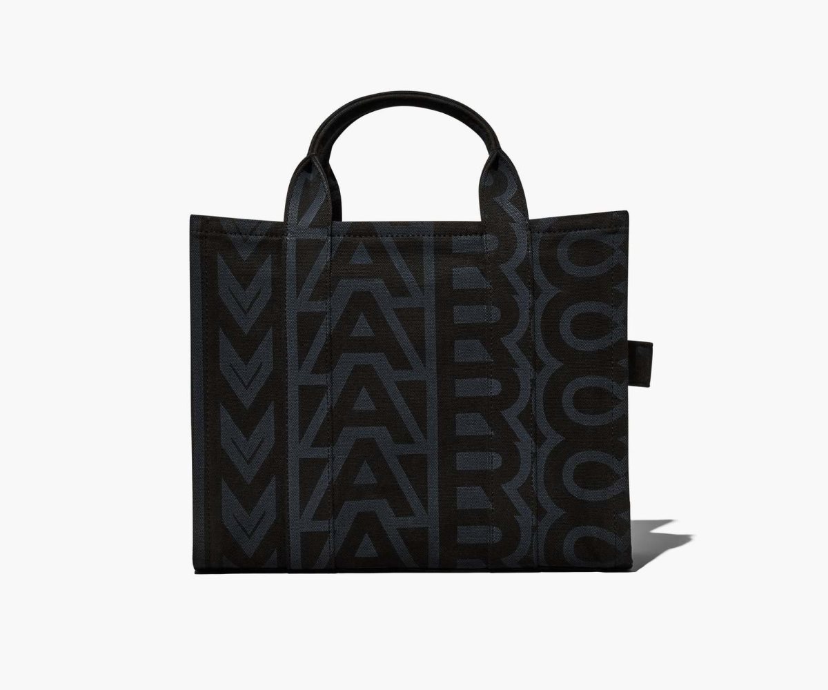 Marc Jacobs Outline Monogram Medium Tote Bag Black Multi | EMP-932418