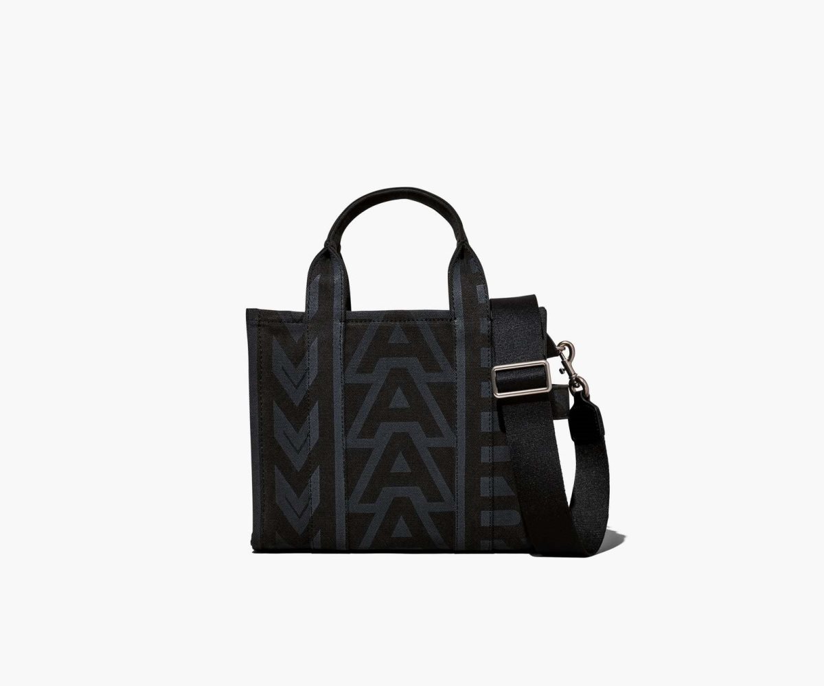 Marc Jacobs Outline Monogram Mini Tote Bag Black Multi | ILA-274815