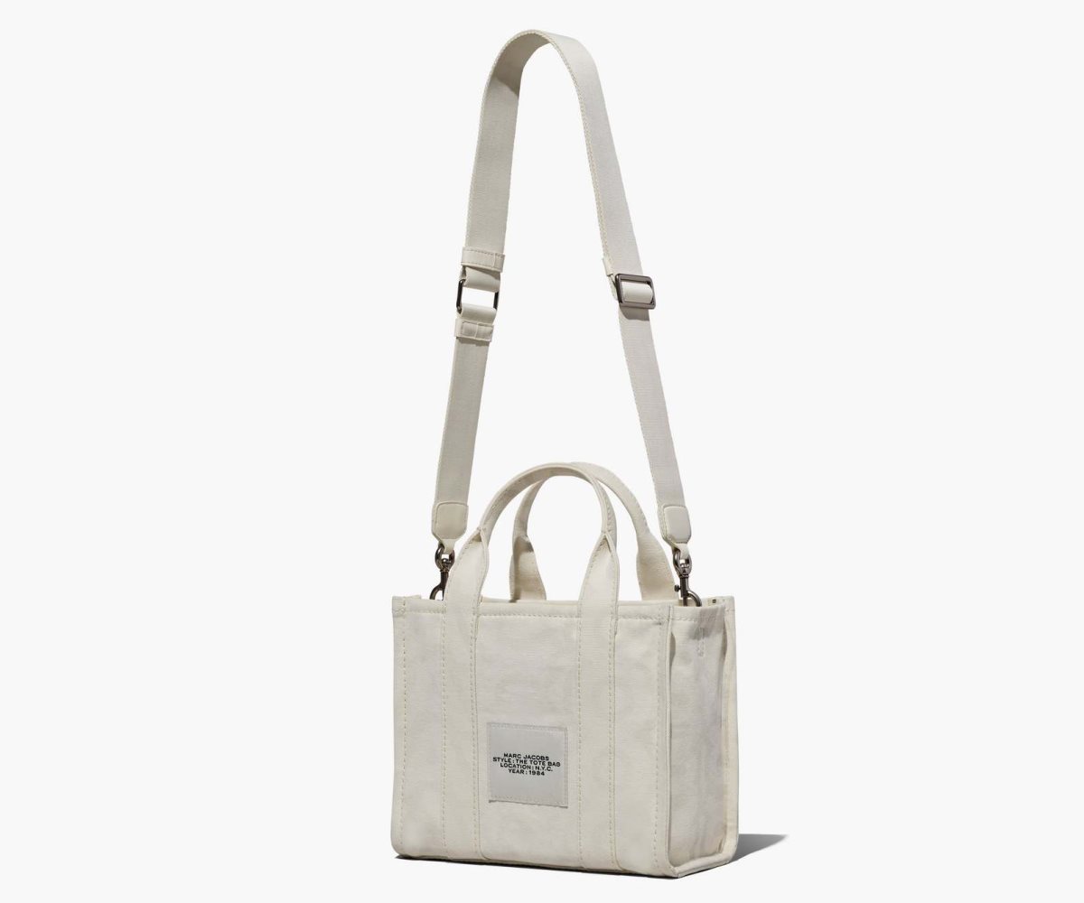 Marc Jacobs Outline Monogram Mini Tote Bag Eggshell/Optic White | IYD-756423