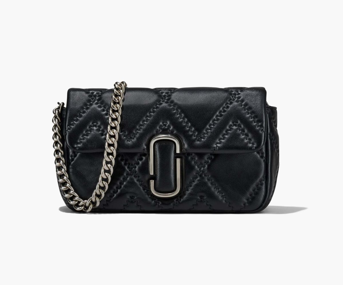 Marc Jacobs Quilted Leather J Marc Large Shoulder Bag Black | XUC-562417