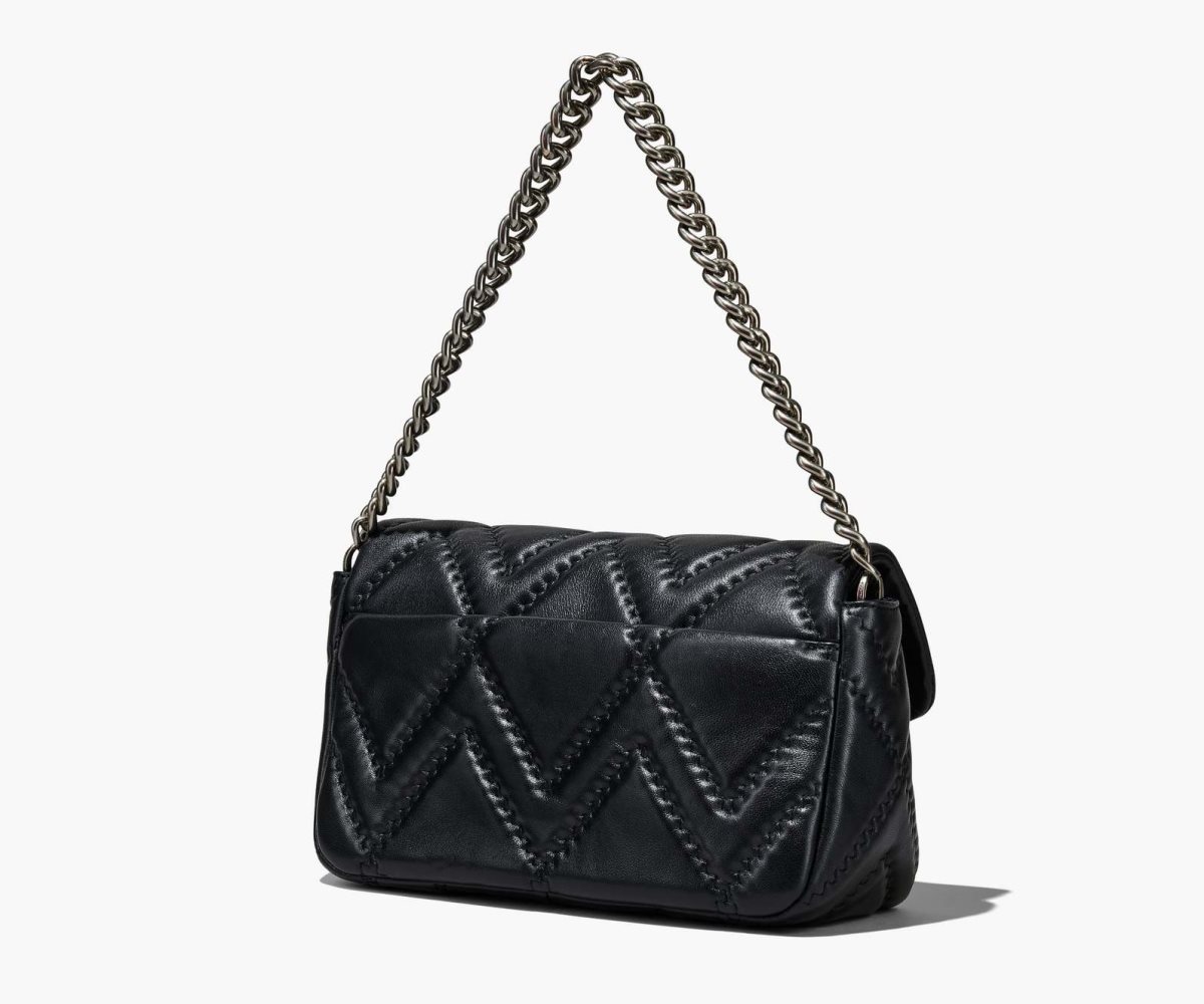 Marc Jacobs Quilted Leather J Marc Large Shoulder Bag Black | XUC-562417