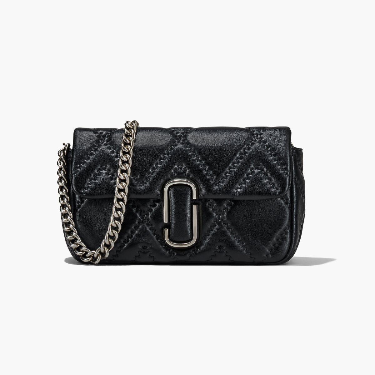 Marc Jacobs Quilted Leather J Marc Large Shoulder Bag Black | XUC-562417