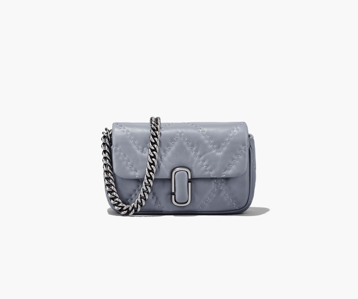 Marc Jacobs Quilted Leather J Marc Mini Bag Wolf Grey | OQF-152637