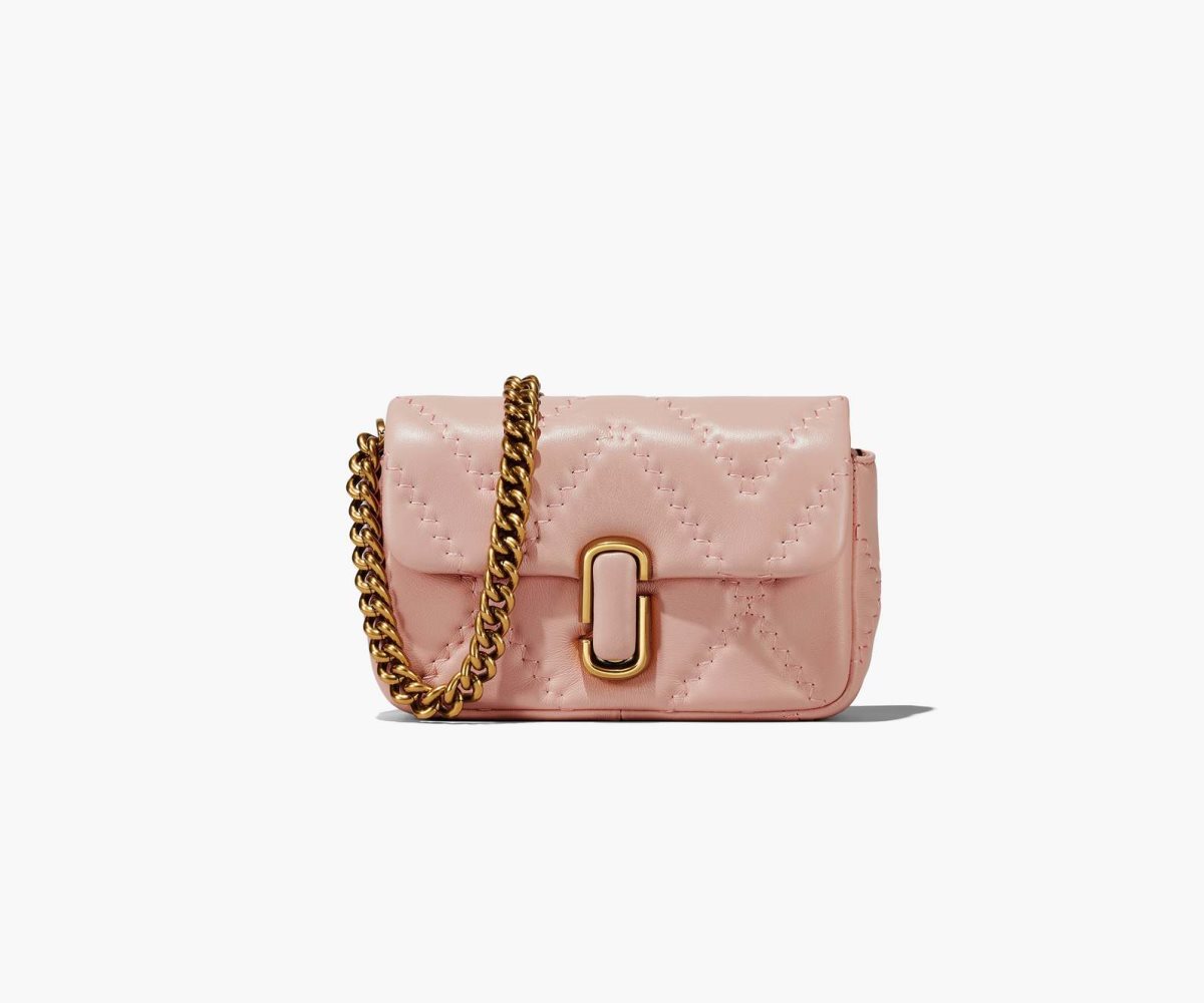 Marc Jacobs Quilted Leather J Marc Mini Bag Rose | YSQ-596471