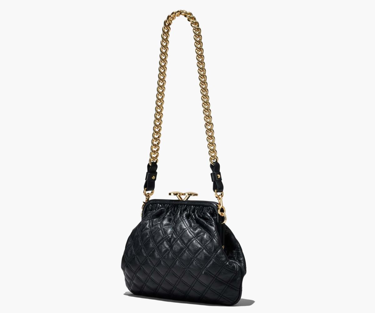 Marc Jacobs Re-Edition Quilted Leather Little Stam Bag Black | VAU-421756