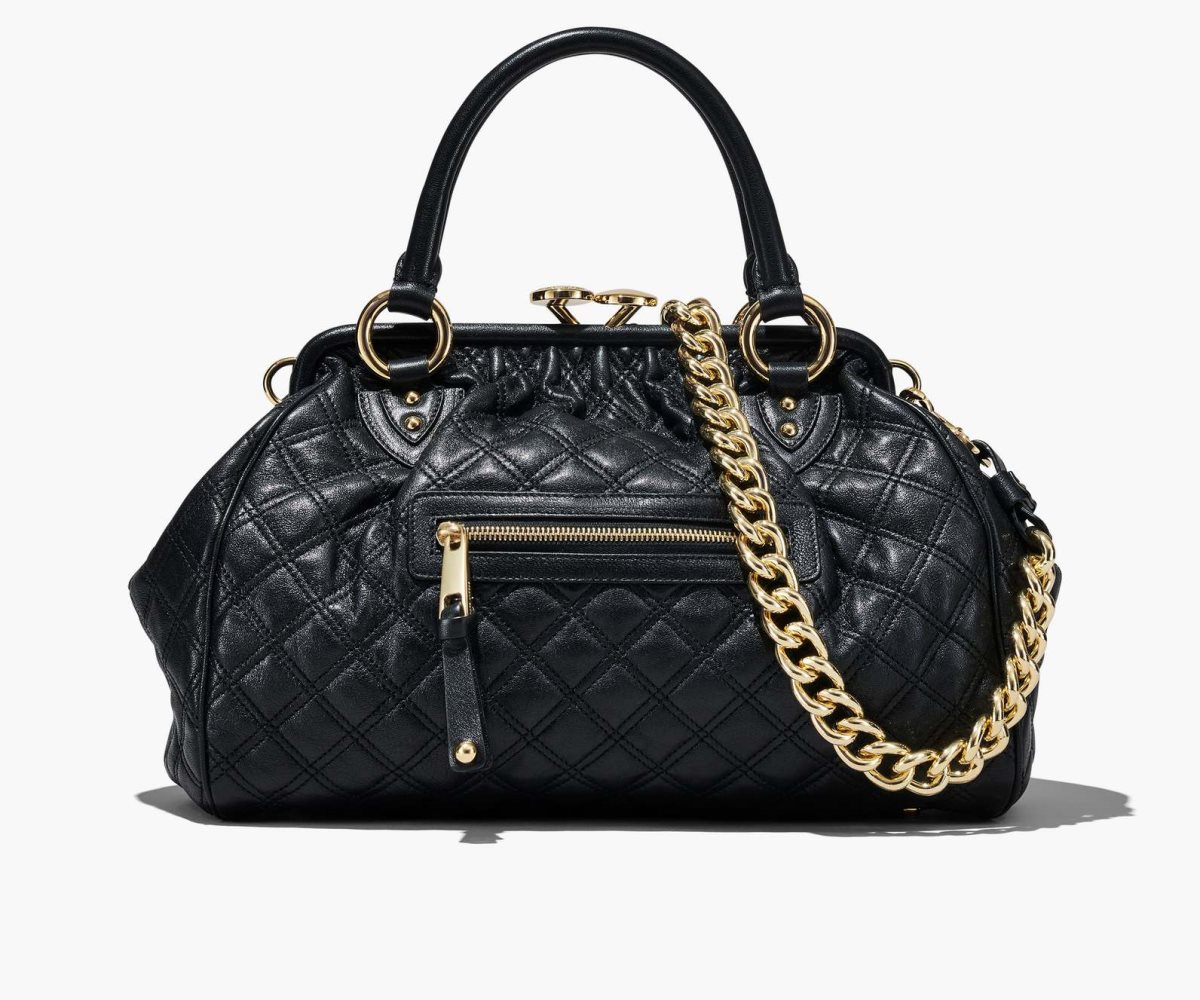 Marc Jacobs Re-Edition Quilted Leather Stam Bag Black | PHZ-170983