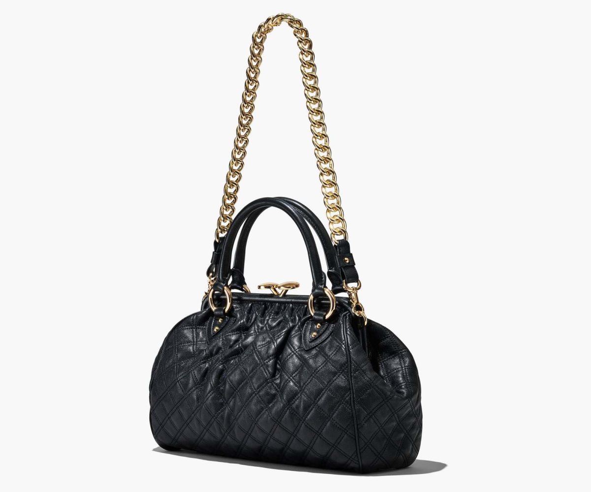 Marc Jacobs Re-Edition Quilted Leather Stam Bag Black | PHZ-170983