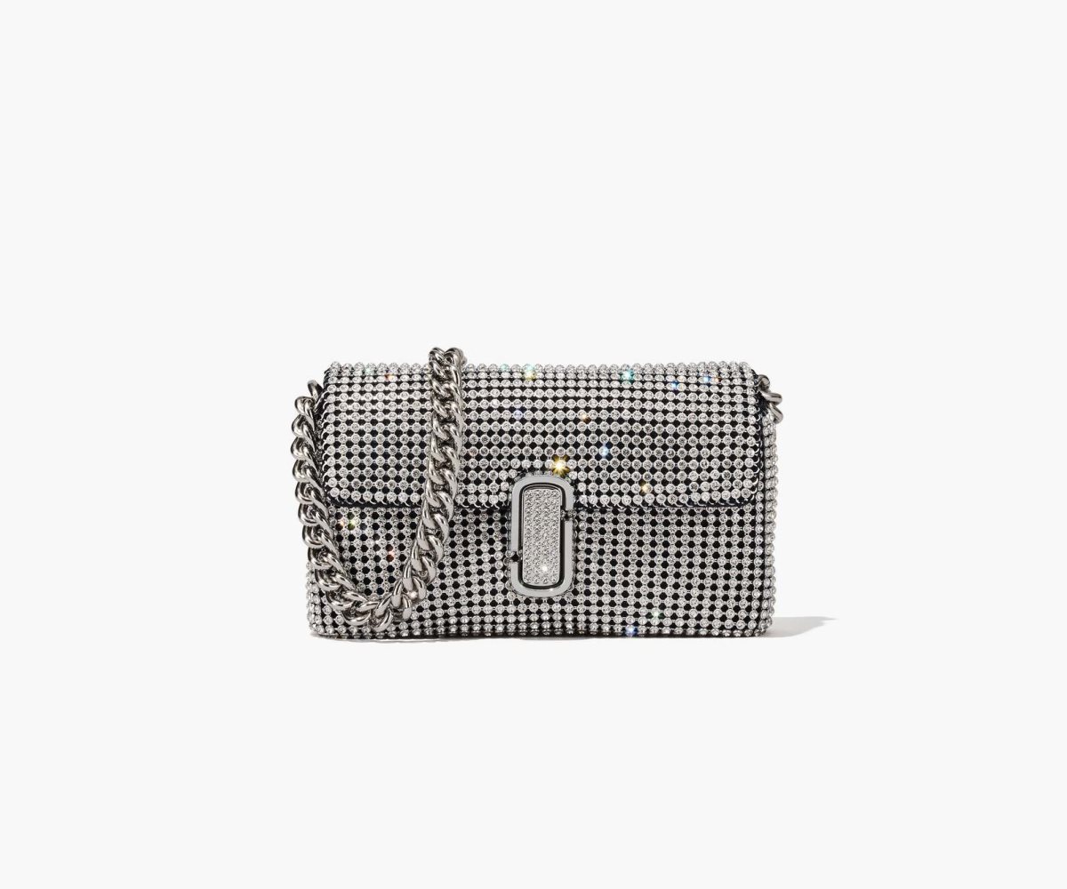 Marc Jacobs Rhinestone J Marc Mini Shoulder Bag Crystals | BAL-625071