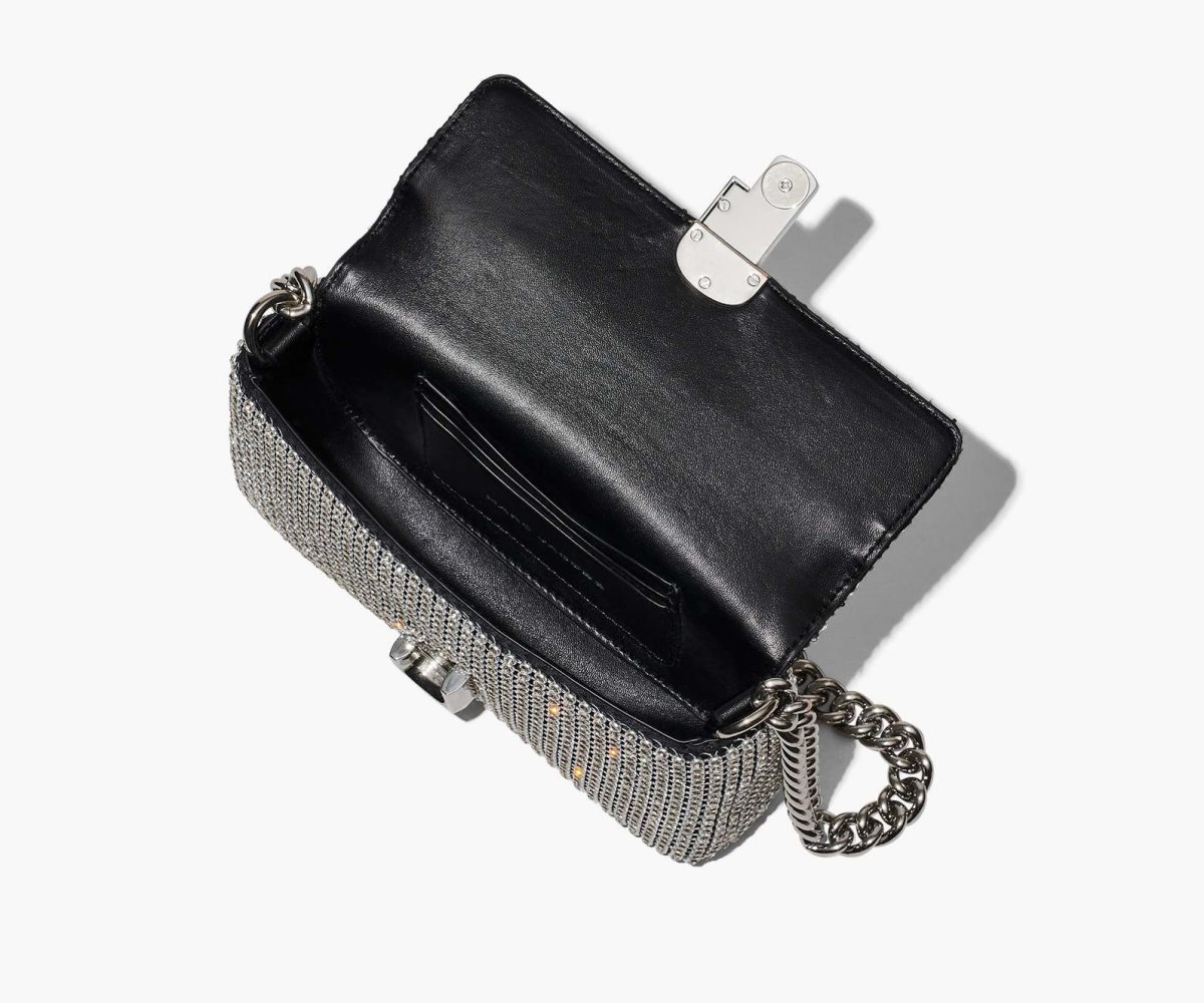Marc Jacobs Rhinestone J Marc Mini Shoulder Bag Crystals | BAL-625071