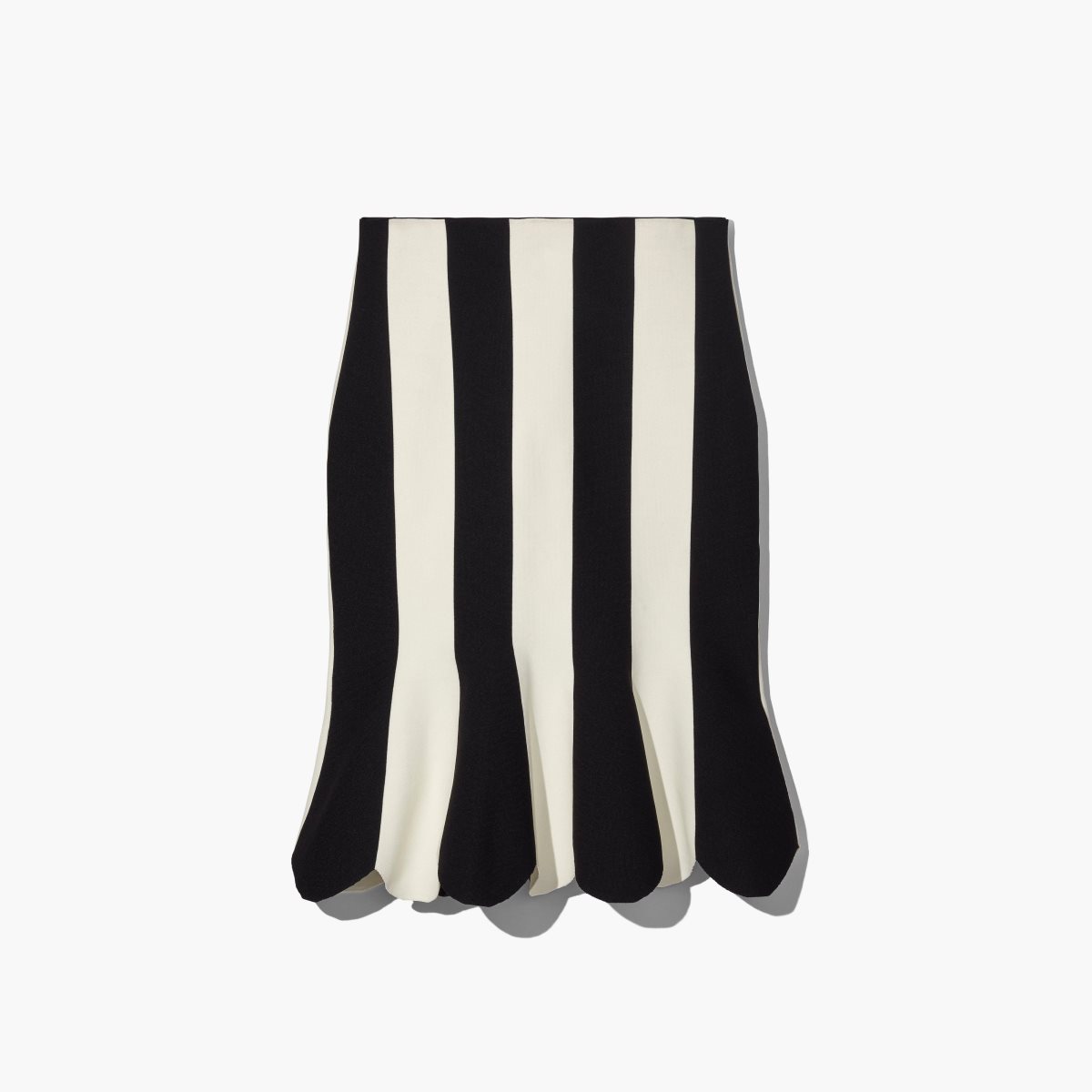 Marc Jacobs Scuba Stripe Skirt Black/Ivory | BQN-195208