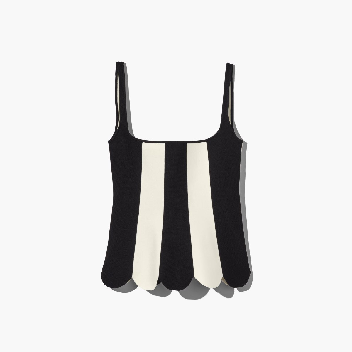 Marc Jacobs Scuba Stripe Top Black/Ivory | JWE-783409