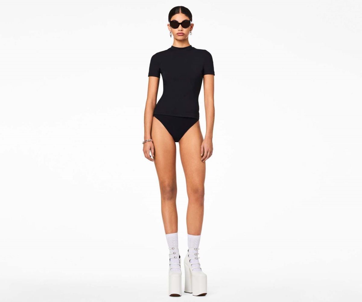 Marc Jacobs Scuba T-Shirt Black | RJB-084763