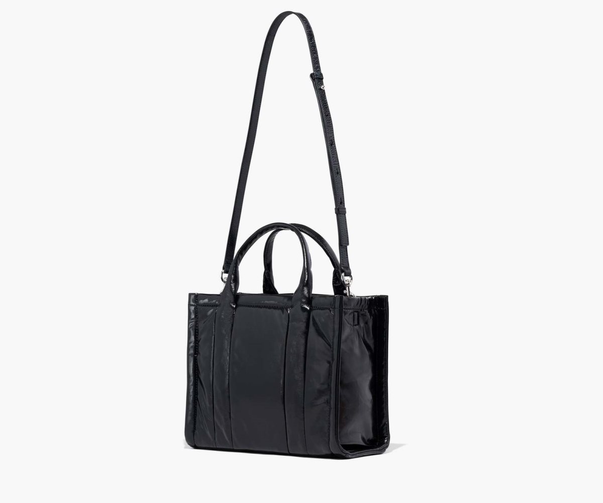 Marc Jacobs Shiny Crinkle Medium Tote Bag Black | WSF-798145